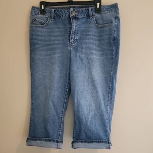 d. jeans Light Blue Cropped Women's Jeans